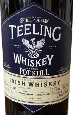 Teeling 2016 Single Cask Bar Main Malt and Bar Parkmore 62.6% 700ml