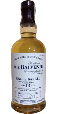 Balvenie 12yo 1st Fill Bourbon Barrel 47.8% 700ml