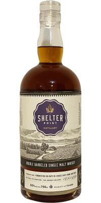 Shelter Point Double Barreled Single Malt Whisky French Oak Pinot Noir Finish 50% 750ml