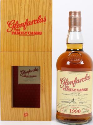 Glenfarclas 1990 The Family Casks Release Sp15 Refill Sherry Butt #1276 48.6% 700ml