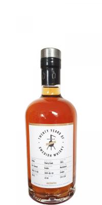 Mackmyra 2016 Twenty Years of Swedish Whisky Pre-Stored Cherry Cask #14364 47.6% 500ml