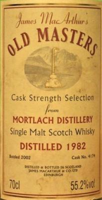 Mortlach 1982 JM Ex-Sherry Cask #4174 55.2% 700ml