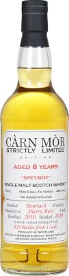 BenRiach 2010 MMcK Carn Mor Strictly Limited Edition Sherry Butt 46% 700ml