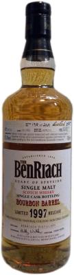 BenRiach 1997 Single Cask Bottling Bourbon Barrel #85105 53.3% 700ml