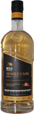 M&H 2017 Single Cask Exclusive selection for Belgium Ex-Rum 2017-0192 55% 700ml