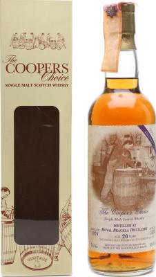 Royal Brackla 1979 VM The Cooper's Choice Oak Cask Auxil 50% 700ml