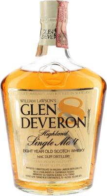 Glen Deveron 8yo Dumpy Bottle Martini & Rossi S.P.A. Torino 40% 750ml