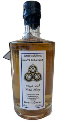 Ardmore 2010 ArS Bourbon Hogshead and Rum Barrel St.Martinique Freimaurerloge Lessing Frankfurt 75. Geburtstag 58.5% 700ml