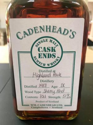 Highland Park 1988 CA Sherry Hogshead 51% 700ml