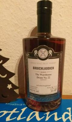 Bruichladdich 2003 MoS The warehouse dram #22 Red Wine Hogshead 49.1% 500ml