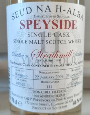 Strathmill 2009 G&P #800530 ALDI Sud 46% 700ml