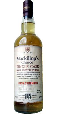 Ardbeg 1991 McC Single Cask Cask Strength 52% 700ml