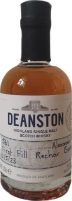 Deanston 2010 Handfilled Distillery only 1st Fill Recharred Barrel 57.2% 200ml