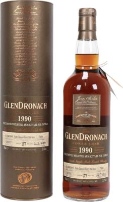 Glendronach 1990 Single Cask Pedro Ximenez Sherry Puncheon 27yo #7898 Taiwan Exclusive 52.1% 700ml