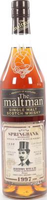 Springbank 1997 MBl The Maltman First Fill Sherry Cask #291 Ren Sheng Jiu Si 55.9% 700ml