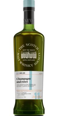 Glen Spey 2007 SMWS 80.10 champagne and roses Refill Ex-Bourbon Hogshead 55.8% 700ml