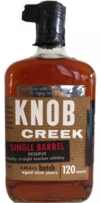 Knob Creek 9yo Single Barrel Reserve Charred New American Oak 3667 BC Liquor Stores 60% 750ml
