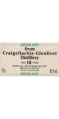 Craigellachie 1980 CA Authentic Collection Oak 60.1% 700ml