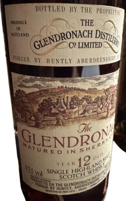 Glendronach 12yo Previ Import Importato da Previ spa Brescia 43% 750ml