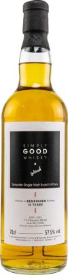 Benrinnes 2010 KI Simply Good Whisky 1st Fill Bourbon Barrel 57.5% 700ml