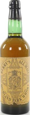 Highland Park 1902 Reserve Berry's All Malt Confirmed AS NOT Being Released BY BBR 39.8% 750ml