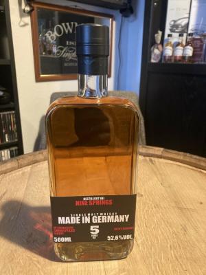 Feingeist 5yo FegG Made in Germany Amontillado Sherry Cask Pat Hock Whisky 52.6% 500ml