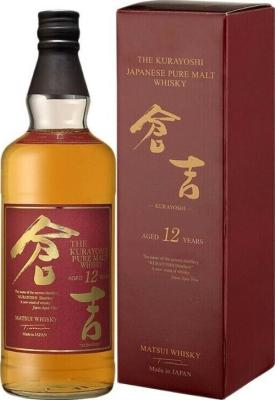 The Kurayoshi 12yo Pure Malt Whisky 43% 700ml