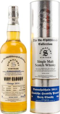 Bunnahabhain 2014 SV Staoisha The Un-Chillfiltered Collection Very Cloudy Dechar Rechar Hogsheads 10611 + 10616 Kirsch Import e.K 40% 700ml