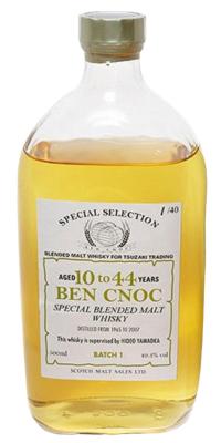 Ben Cnoc Aged 10 to 44yo HY Special Selection Batch 1 Tsuzaki Trading 49.3% 500ml