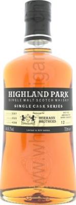 Highland Park 2007 American Oak Sherry Puncheon #4008 Hermann Brothers 65.2% 700ml
