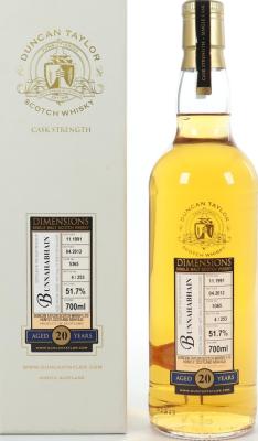 Bunnahabhain 1991 DT Dimensions #5365 51.7% 700ml