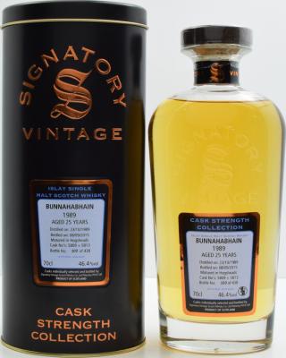 Bunnahabhain 1989 SV Cask Strength Collection Bourbon Hogsheads 5809 + 5813 46.4% 700ml