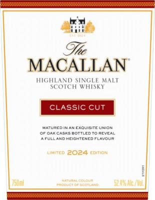 Macallan Classic Cut Limited 2024 Edition Ex-Bourbon & Sherry seasoned 52.4% 700ml