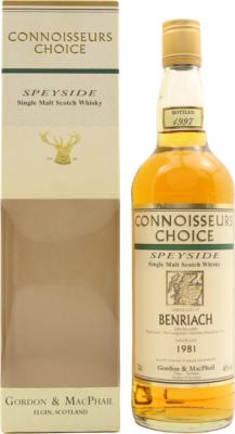 BenRiach 1981 GM Connoisseurs Choice 40% 700ml