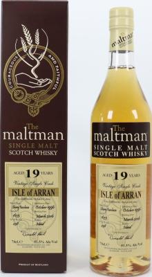 Arran 1996 MBl The Maltman Sherry Puncheon #1635 51.5% 700ml