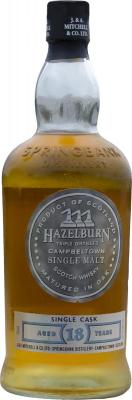 Hazelburn 18yo Single Cask 1st Fill Bourbon Barrel 55.1% 750ml