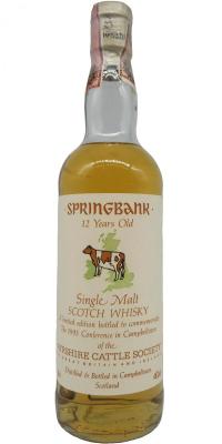 Springbank 12yo Ayrshire Cattle Society 46% 700ml