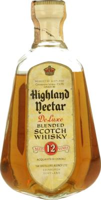 Highland Nectar 12yo TDA De Luxe Blended Scotch Whisky Ennio Pescarmona Torino 40% 750ml