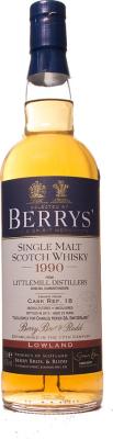 Littlemill 1990 BR Berrys #18 Charles Hofer SA Switzerland 54.1% 700ml