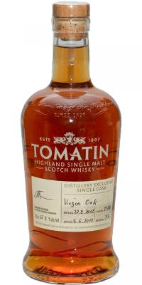 Tomatin 2013 Distillery Exclusive Single Cask Virgin Oak #3428 62.3% 700ml