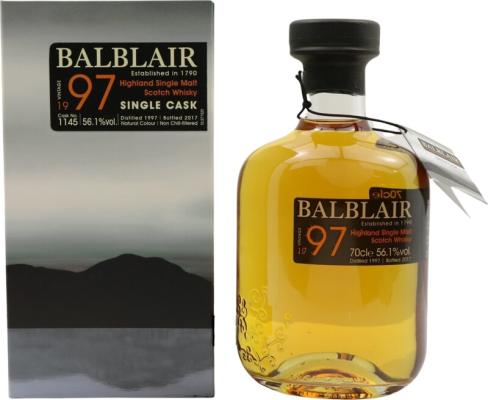 Balblair 1997 Single Cask #1145 56.1% 700ml