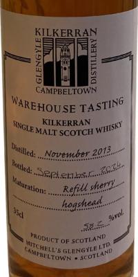 Kilkerran 2013 Warehouse Tasting 58.2% 350ml