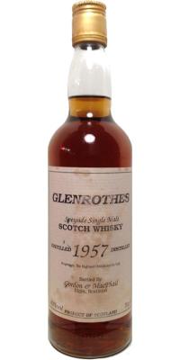 Glenrothes 1957 GM white label screw cap 40% 700ml