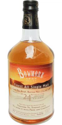 Bowmore 1980 SV Bourbon Barrel #8056 Vinothek St. Stephan Vienna 51.4% 700ml