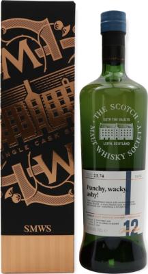 Bruichladdich 2005 SMWS 23.74 Punchy wacky ashy 1st Fill Ex-Bourbon Barrel 62% 700ml