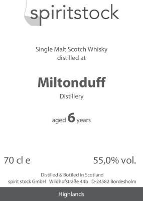 Miltonduff 6yo spst 55% 700ml