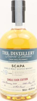 Scapa 2000 The Distillery Reserve Collection 1st Fill Ex-Bourbon Barrel #26 49.9% 500ml