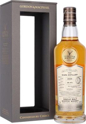 Scapa 2005 GM Connoisseurs Choice Cask Strength 1st Fill Ex-Bourbon Barrel UK Exclusive 56.4% 700ml