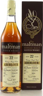 Aberlour 1992 MBl The Maltman Oloroso Sherry Butt #5979 49.7% 700ml