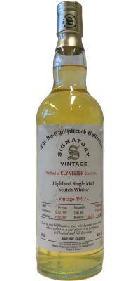 Clynelish 1992 SV The Un-Chillfiltered Collection Hogshead 17250 + 51 46% 700ml